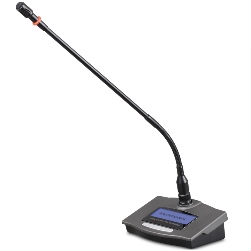 帶顯示屏有線鵝頸抗幹擾會議話筒